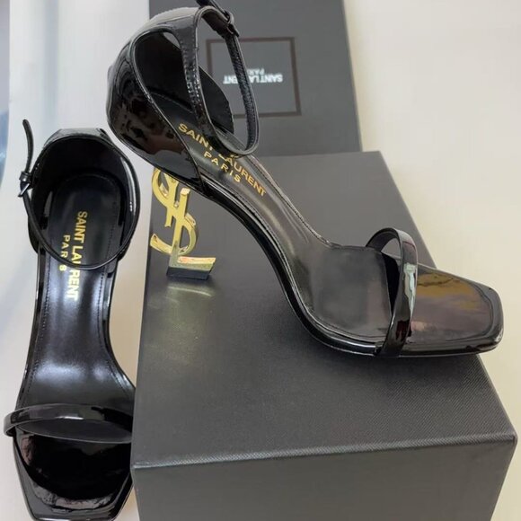 YSL Opyum Snake Heeled Sandals - Picture 2 of 5